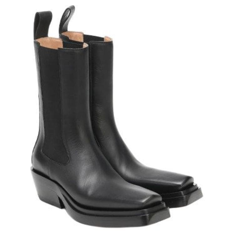 Короткие женские ботинки челси Bottega Veneta, черные