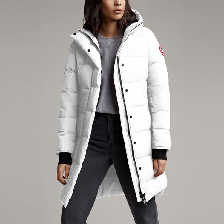 Пуховик Canada Goose Alliston Series женский белый