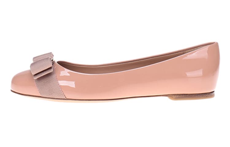 FERRAGAMO Varina Flat Shoes Women's Dark Pink