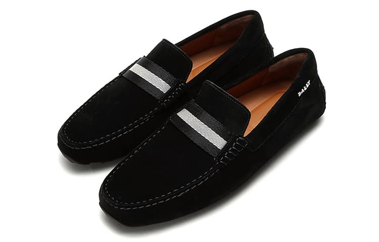 Черные замшевые лоферы BALLY Pearce мужские черные