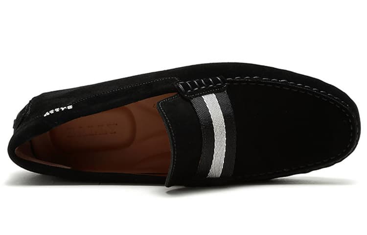 Черные замшевые лоферы BALLY Pearce мужские черные