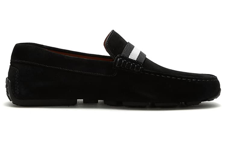 Черные замшевые лоферы BALLY Pearce мужские черные