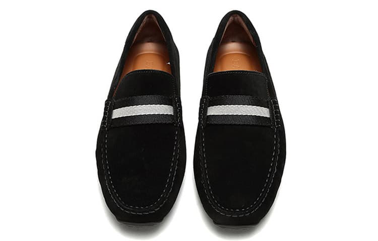 Черные замшевые лоферы BALLY Pearce мужские черные