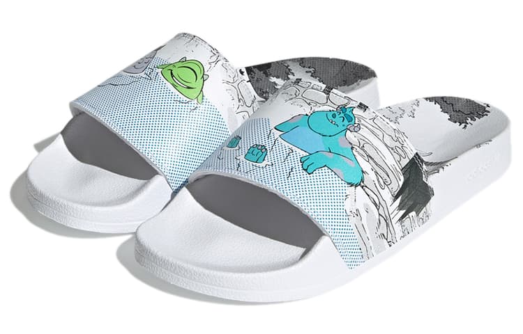Adidas Monsters Inc. X Adilette Lite «Майк и Салли»