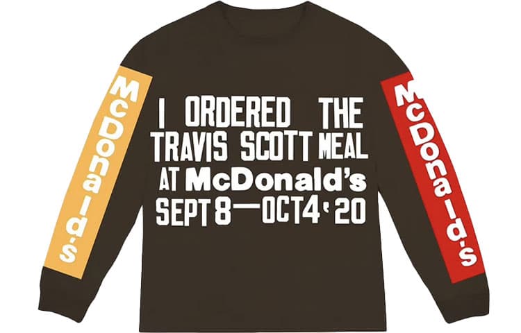 Футболка Travis Scott X CPFM 4 CJ Souvenir L/S Коричневая
