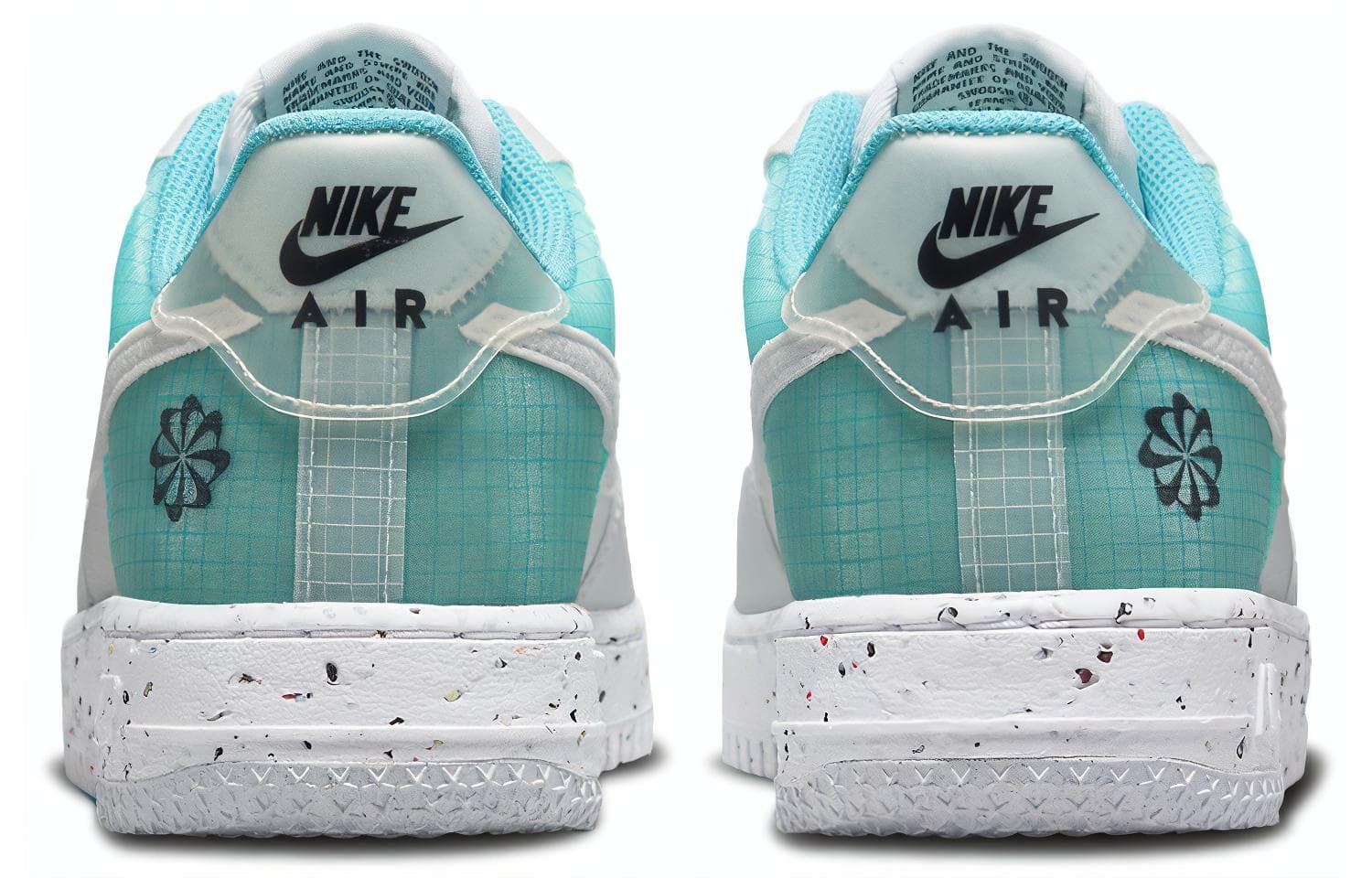 Женские кроссовки Nike Air Force 1 Low Crater M2Z2 Move To Zero Dynamic бирюзовые