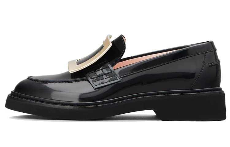 Roger Vivier Viv' Rangers Buckle Embellished Loafers Women's