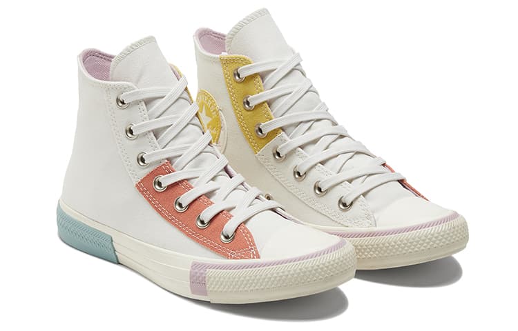 Женские Converse Chuck Taylor All Star, цвет "Белый Желтый"