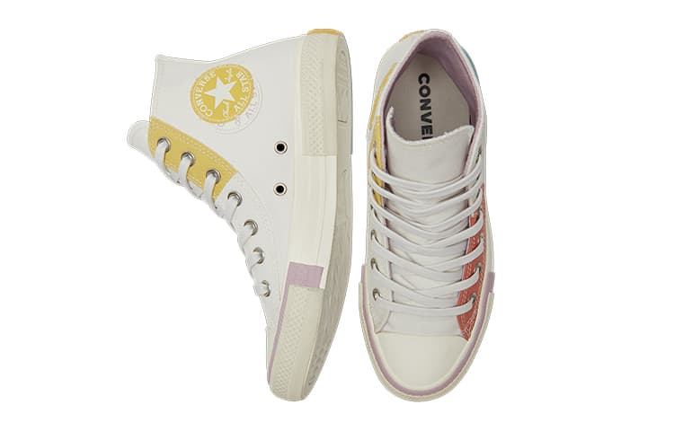 Женские Converse Chuck Taylor All Star, цвет "Белый Желтый"