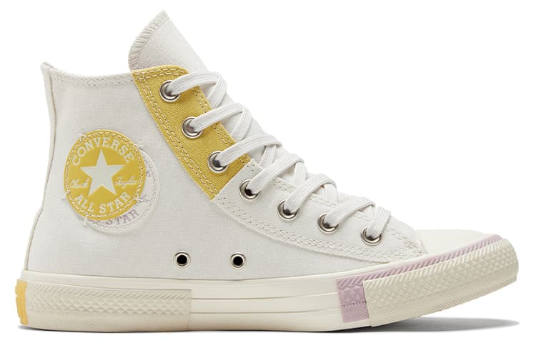 Женские Converse Chuck Taylor All Star, цвет "Белый Желтый"
