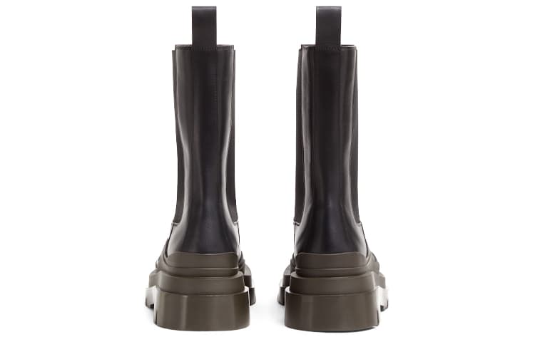 Ботинки челси Bottega Veneta Tire Chelsea BV Crew женские черные коричневые