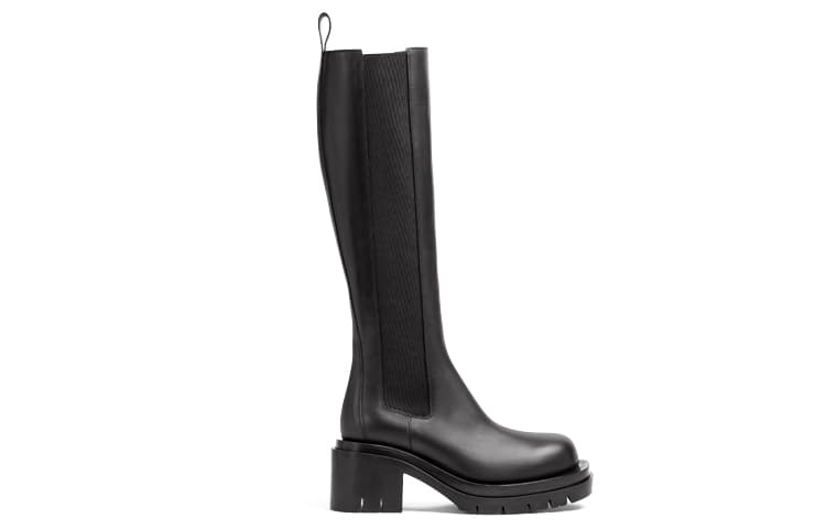 Высокие сапоги Bottega Veneta Lug, черные женские