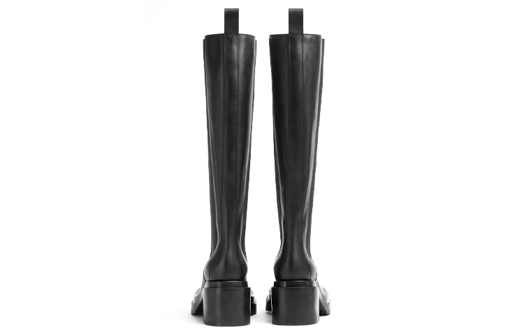 Высокие сапоги Bottega Veneta Lug, черные женские