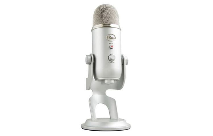 Микрофон для караоке Logitech Blue Yeti, большой снежный монстр, USB-компьютерный профессиональный конденсаторный микрофон