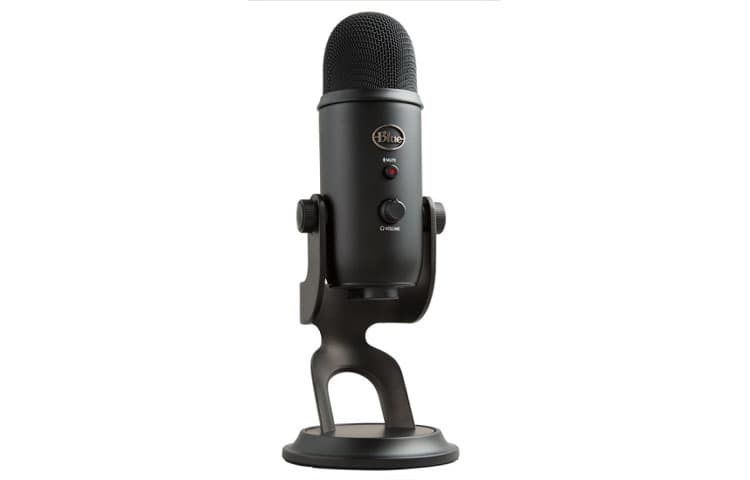 Микрофон для караоке Logitech Blue Yeti, большой снежный монстр, USB-компьютерный профессиональный конденсаторный микрофон