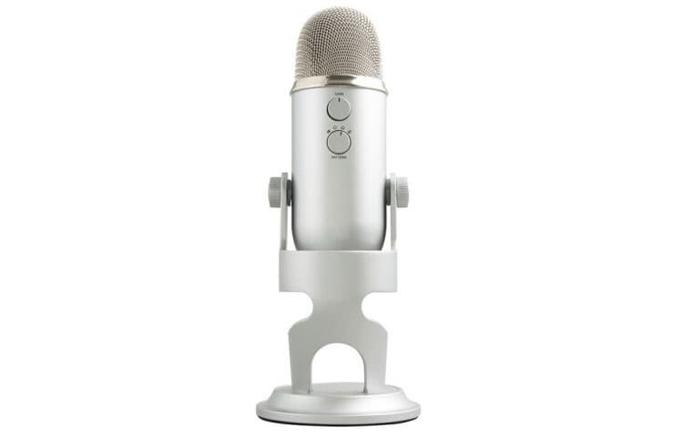 Микрофон для караоке Logitech Blue Yeti, большой снежный монстр, USB-компьютерный профессиональный конденсаторный микрофон