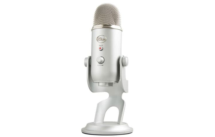 Микрофон для караоке Logitech Blue Yeti, большой снежный монстр, USB-компьютерный профессиональный конденсаторный микрофон
