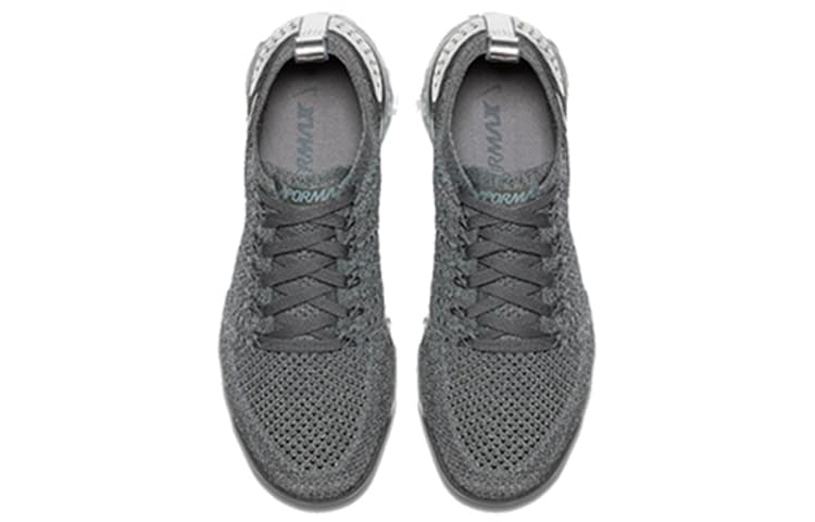 Женские кроссовки Nike Air VaporMax Flyknit 2 темно-серые хромированные
