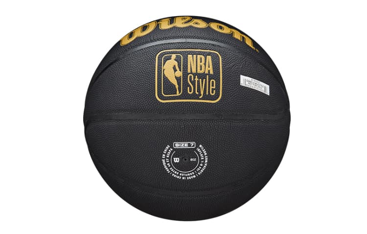 Мяч для баскетбола Wilson x NBA из искусственной кожи, черный, размер 7, тренировочный, унисекс