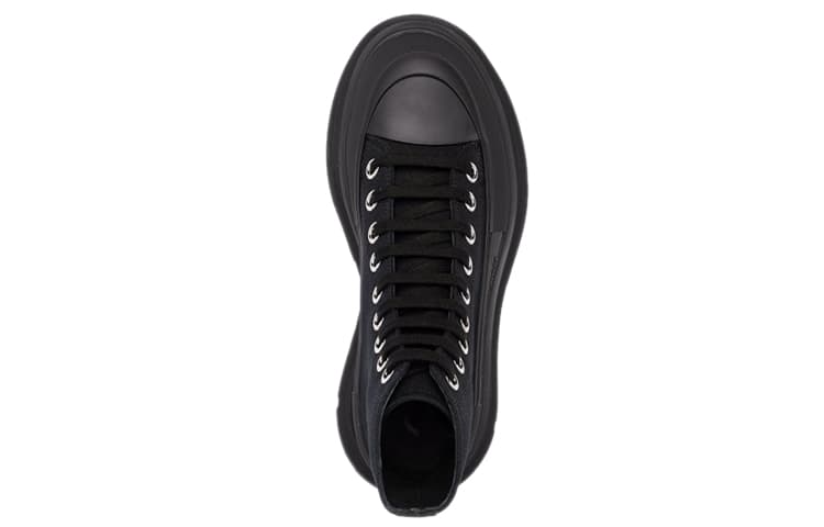 Черные женские ботинки на шнуровке Alexander McQueen Tread Slick