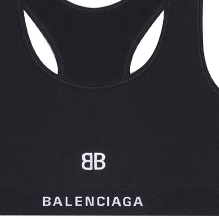Спортивный бюстгальтер Balenciaga, черный