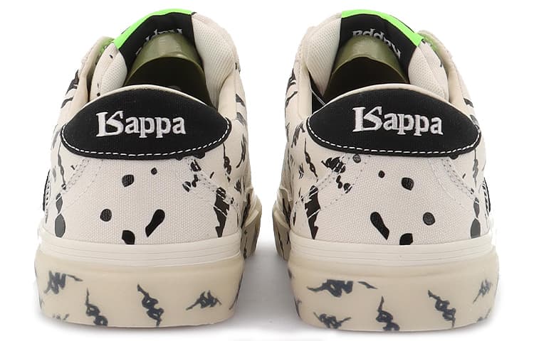 Kappa Износостойкие Нескользящие Низкие Туфли Для Скейтборда Унисекс Белый Черный