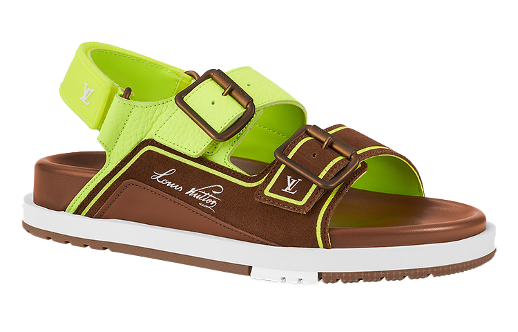 Кроссовки LOUIS VUITTON X Nba 'Brown Neon Green'