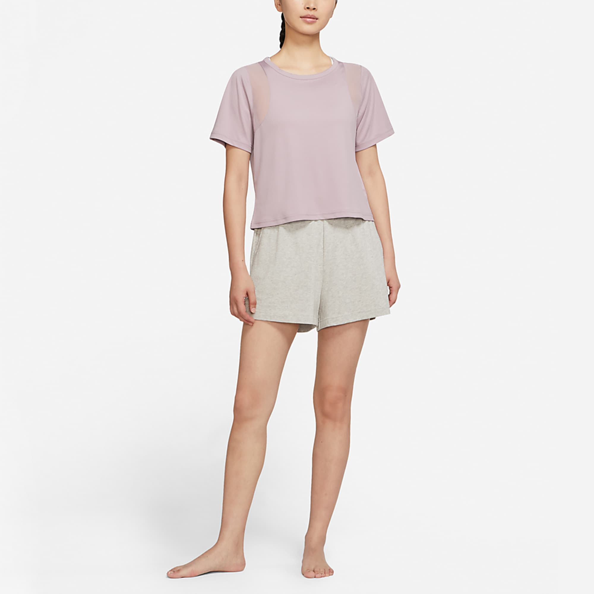 Женская футболка со втачными рукавами Nike, розовая