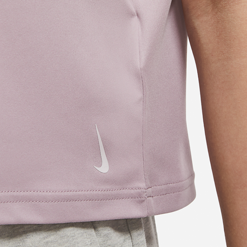 Женская футболка со втачными рукавами Nike, розовая