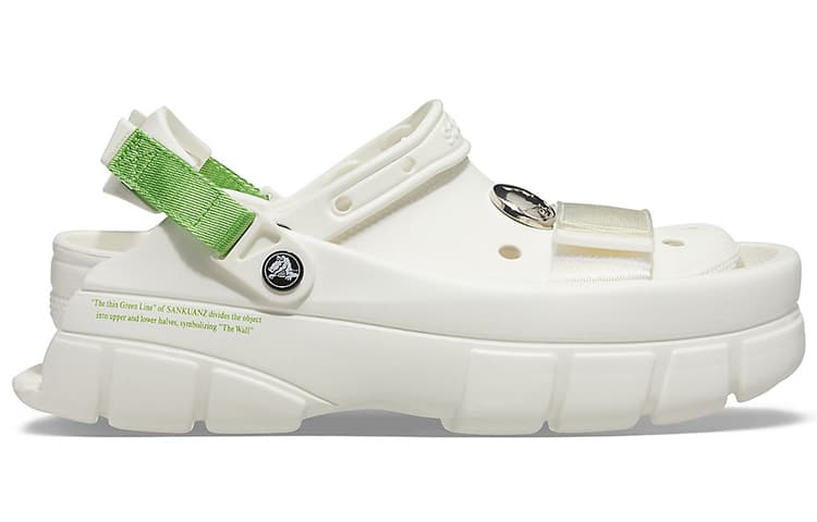 Сабо Crocs Sankuanz X, белый, зеленый