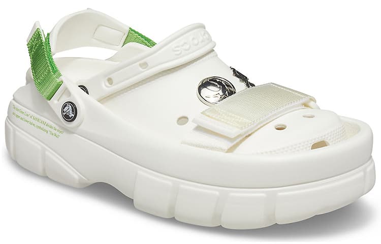 Сабо Crocs Sankuanz X, белый, зеленый