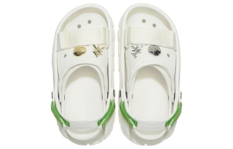 Сабо Crocs Sankuanz X, белый, зеленый