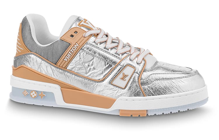 Кроссовки LOUIS VUITTON «Бежевый металлик»