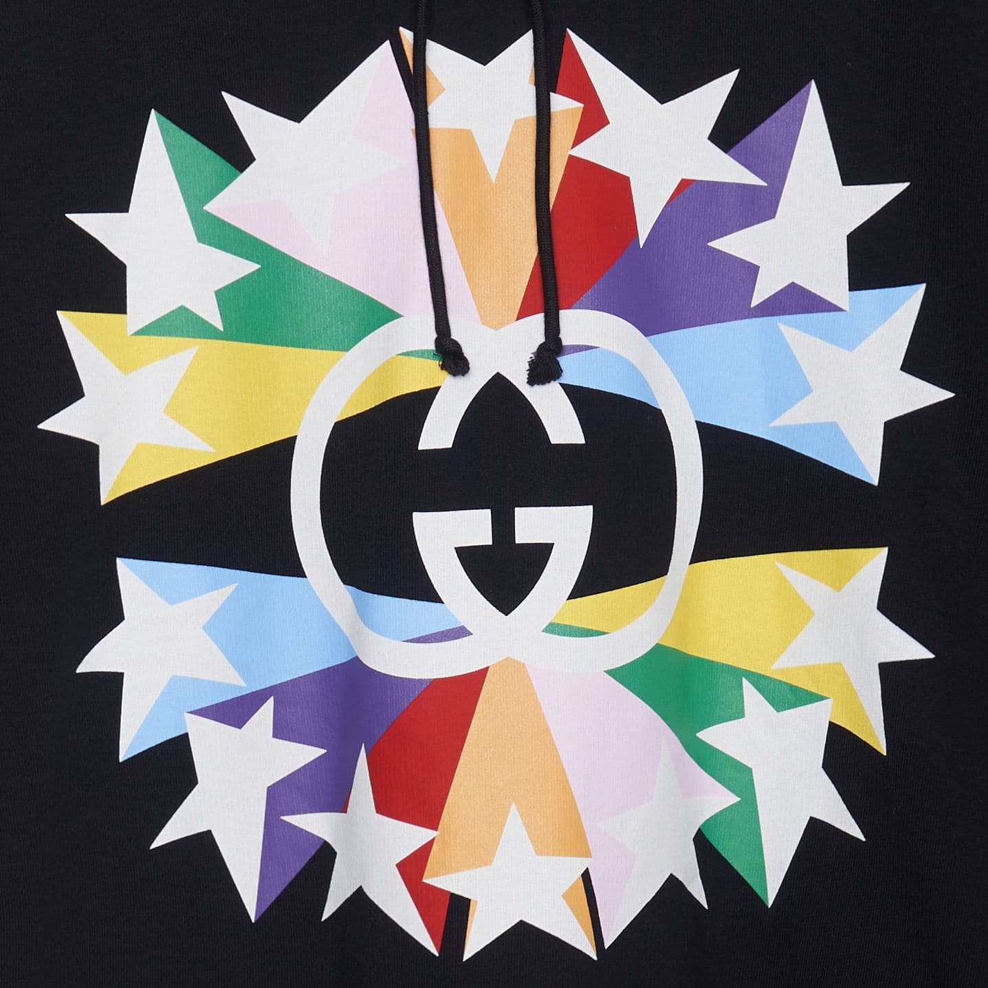 Хлопковый свитшот GUCCI с принтом G Star Burst