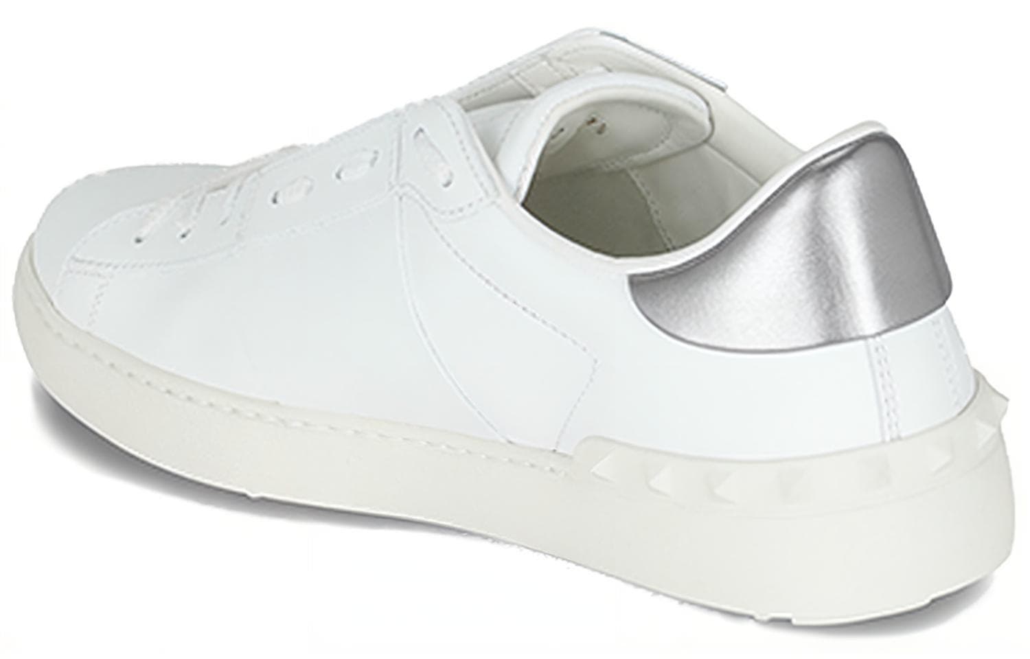 Valentino Стильные туфли для скейтбординга с открытой низкой посадкой, мужские белые, серебристые