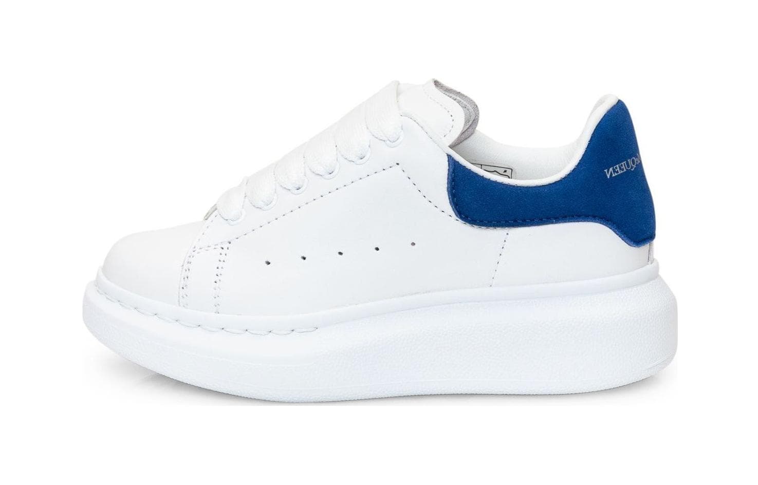 Alexander McQueen Oversized Sneaker Low Top Stylish Skateboarding Shoes Blue White Children Aged 3 7 Years Old