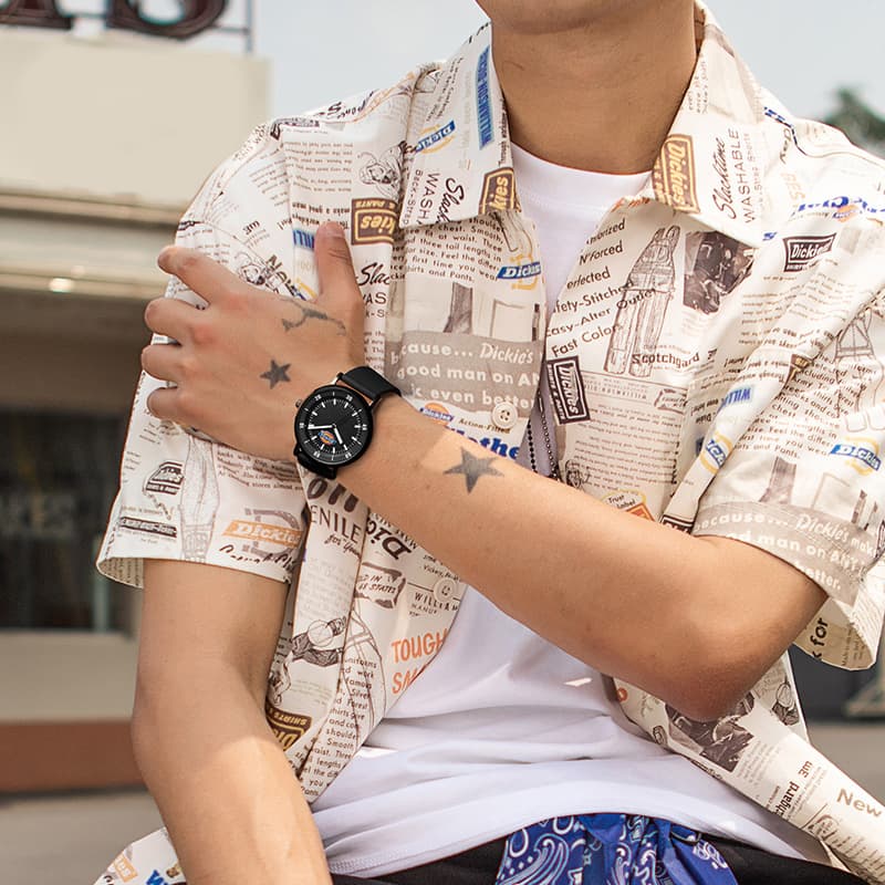 Наручные часы Dickies Кварцевый механизм Силиконовый ремешок Белый циферблат Унисекс Коробка Ограниченная серия