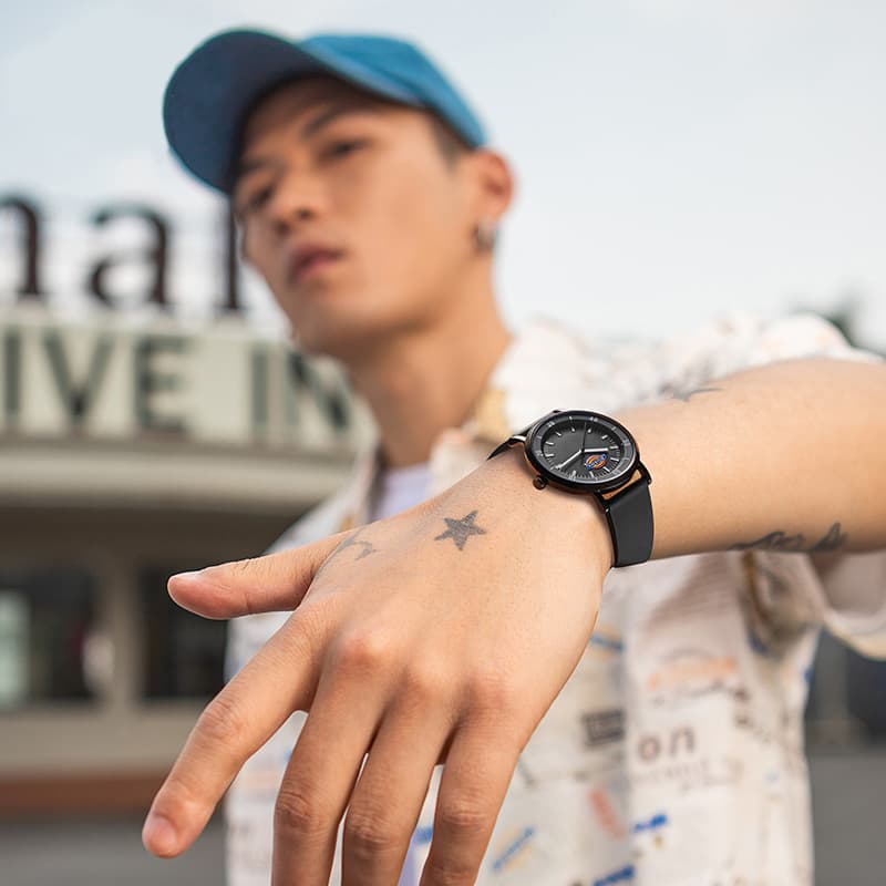 Наручные часы Dickies Кварцевый механизм Силиконовый ремешок Белый циферблат Унисекс Коробка Ограниченная серия