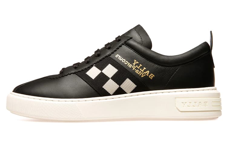 BALLY Vita Parcours Low top Stylish Skateboarding Shoes Men's Black