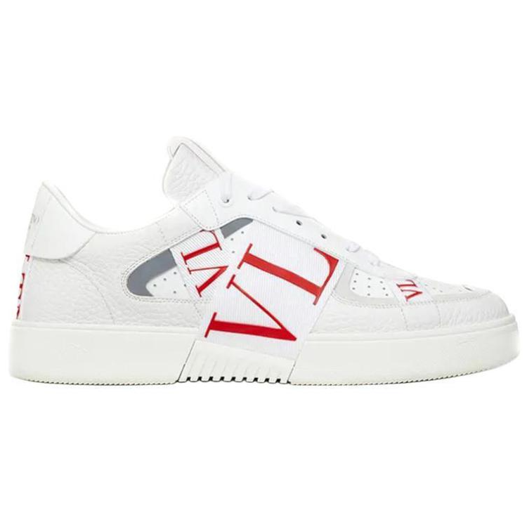 Valentino VL7N Низкие стильные туфли для скейтбординга мужские белые красные