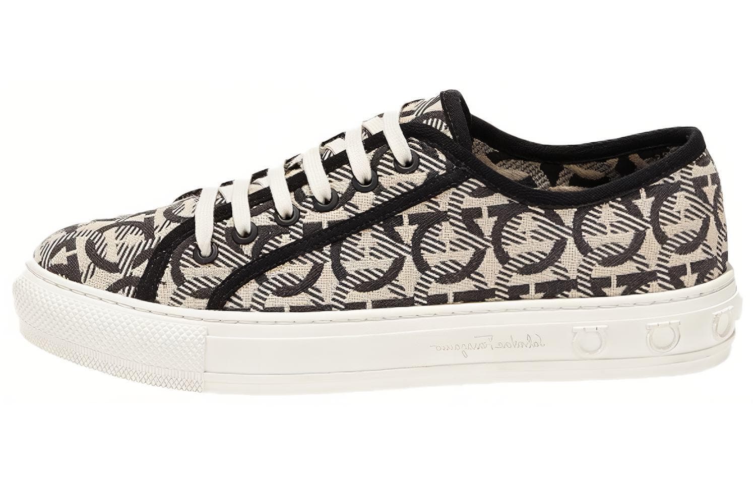 FERRAGAMO GANCINI Low top Stylish Skateboarding Shoes Women's Multicolor