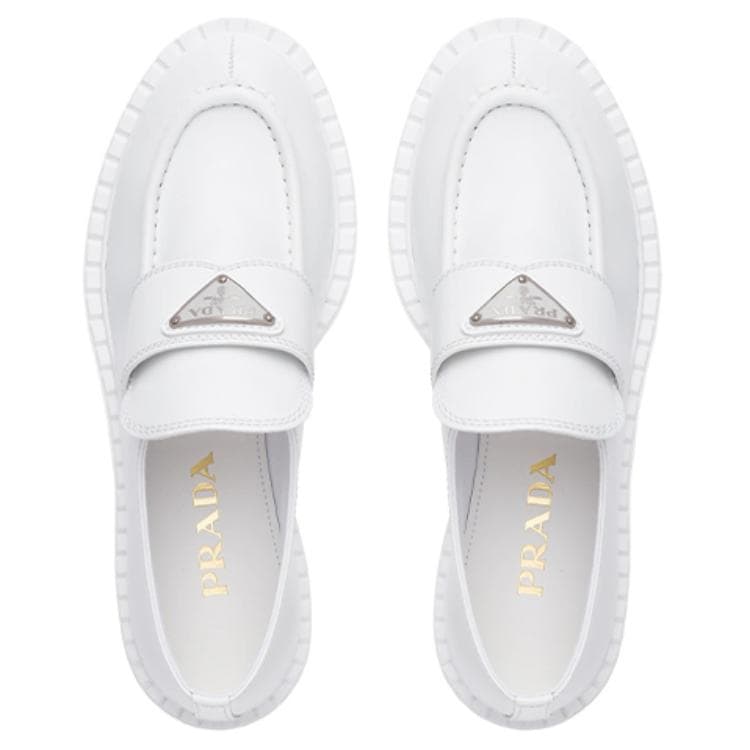 PRADA Лоферы женские белые