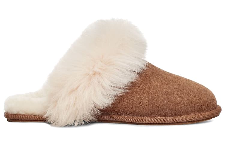 Тапочки UGG / Домашние тапочки Каштановый