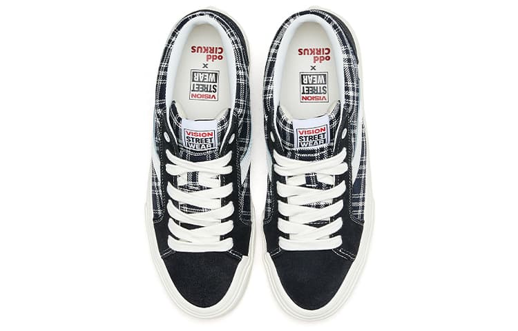 Vision Street Wear x Odd CIRKUS Astley Pro Обувь для скейтборда со средним верхом Унисекс Черный Белый