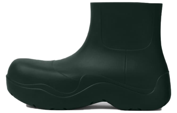 Bottega Veneta Puddle Rain Boots Short Chelsea Boots Men's Ink