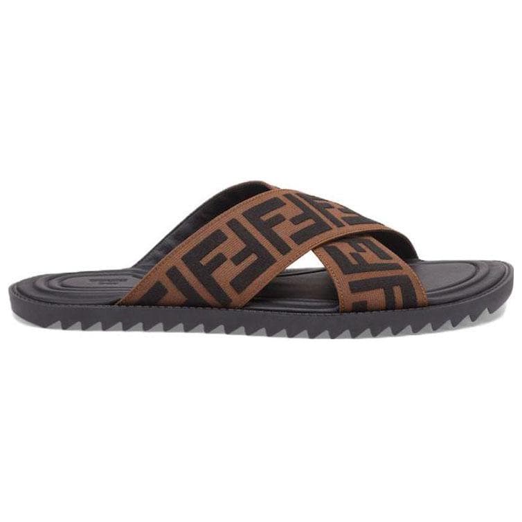 Шлепанцы FENDI «Коричневые»