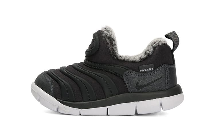 Nike Dynamo Free SE Slip Resistant, Abrasion Resistant, Thermal Low Top Caterpillar Black Infant And Toddler