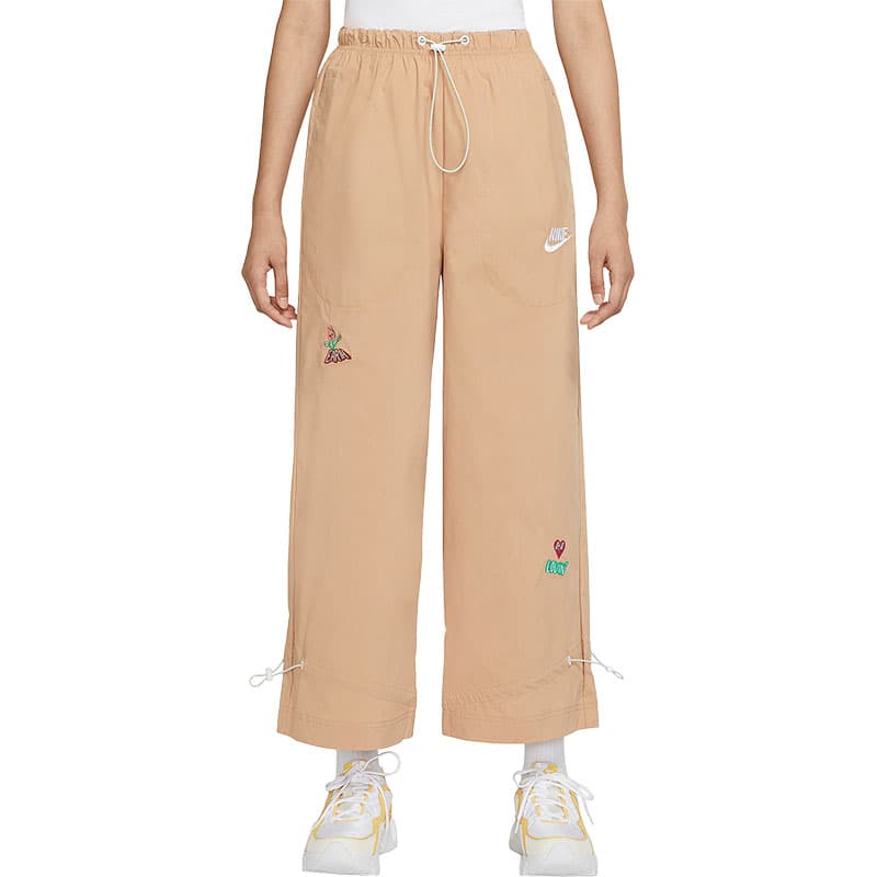 Женские широкие тканые брюки Nike Sportswear коричневые