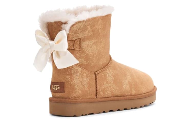 UGG Mini Bailey Bow Glimmer Chestnut Женские