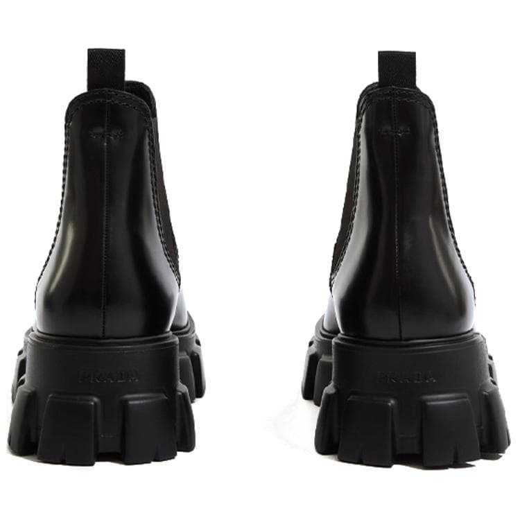 Ботинки челси из матовой кожи PRADA Moonlith